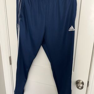 Navy adidas track pants unisex size XL